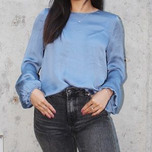 Theory Chambray Blouse